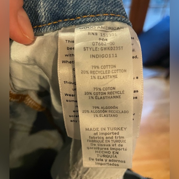 NWT Good American jeans Size 0/25 - Picture 7 of 7